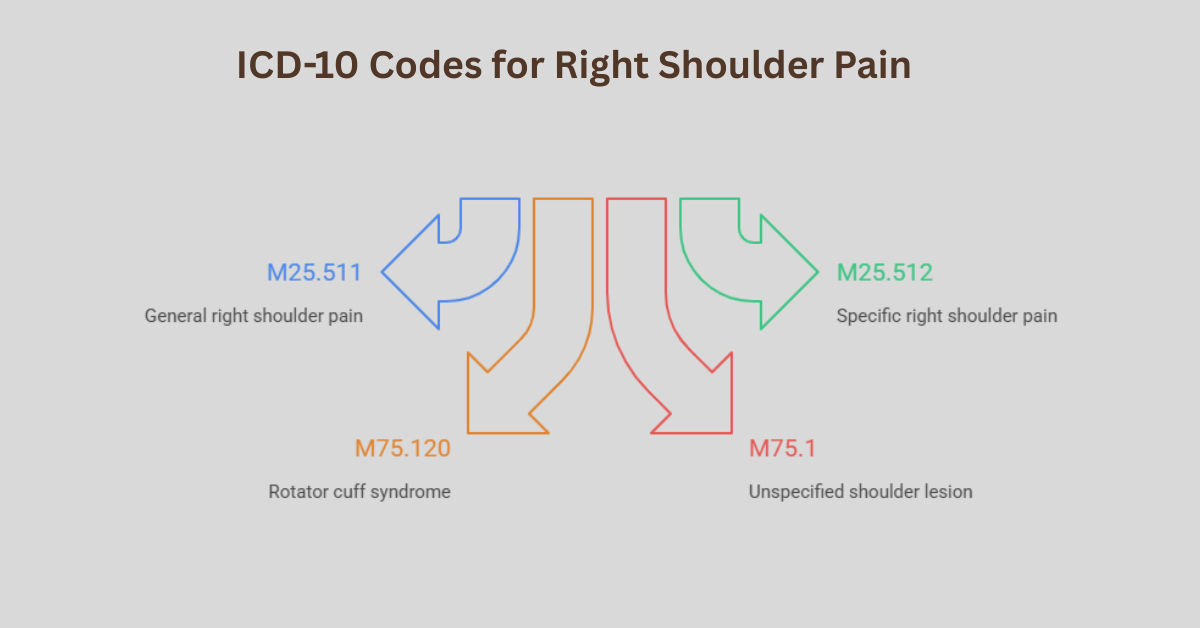 pain in right shoulder icd 10 code